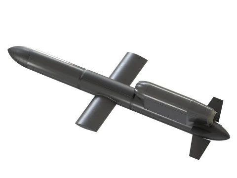 FP-5 Flamingo Ukrainian ground-launched cruise missile 3D Model