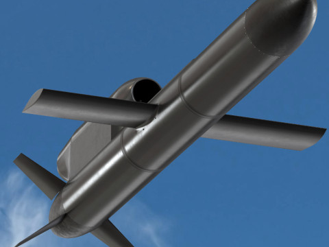 FP-5 Flamingo Ukrainian ground-launched cruise missile 3D Model