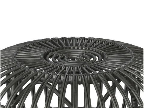 पौफ ब्लैक रोटिन ओटोमन डी सिका डिज़ाइन 3D मॉडल