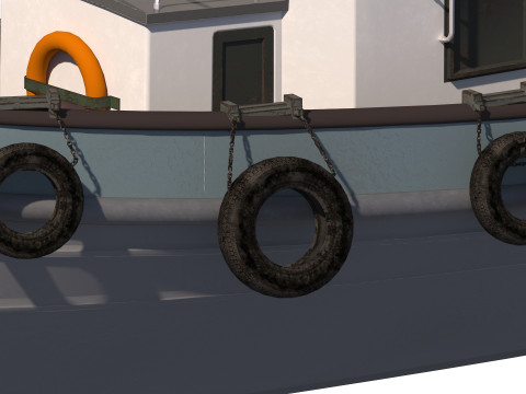 Tug boat harbor edition 3D 模型