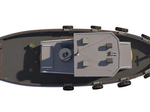 Tug boat harbor edition 3D Model