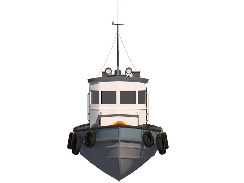 Tug boat harbor edition 3D 模型