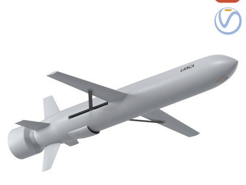Polish Lanca cruise missile 3D मॉडल