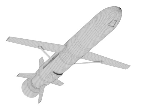 Polish Lanca cruise missile 3D मॉडल