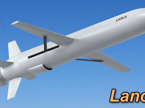 Polish Lanca cruise missile 3D मॉडल