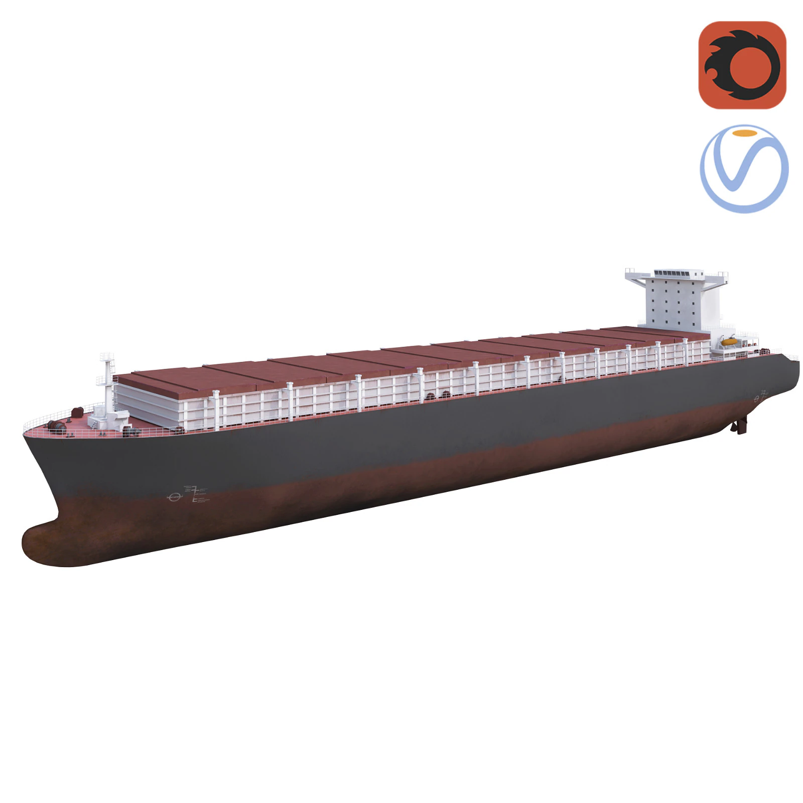 Tanker Cargo ship Low-poly AP 3D Model .c4d .max .obj .3ds .fbx .stl .blend