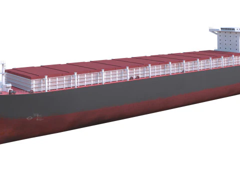 Tanker Cargo ship Low-poly AP 3D Model