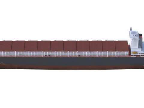 Tanker Cargo ship Low-poly AP 3D मॉडल
