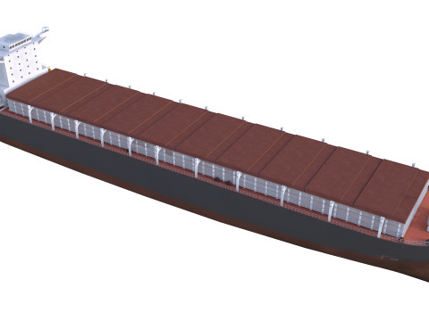 Tanker Cargo ship Low-poly AP 3D मॉडल