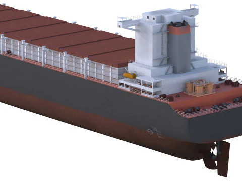 Tanker Cargo ship Low-poly AP 3D Model