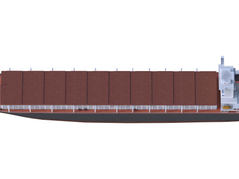 Tanker Cargo ship Low-poly AP 3D मॉडल