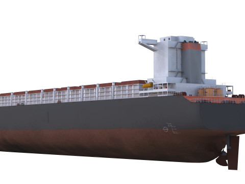 Tanker Cargo ship Low-poly AP 3D मॉडल