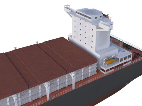 Tanker Cargo ship Low-poly AP 3D मॉडल