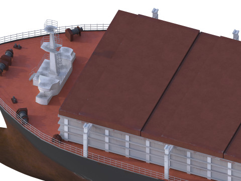 Tanker Cargo ship Low-poly AP 3D मॉडल