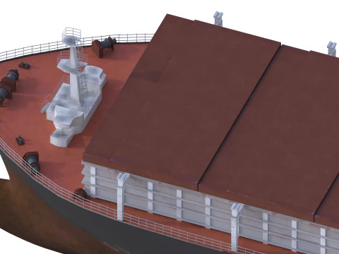 Tanker Cargo ship Low-poly AP 3D Model