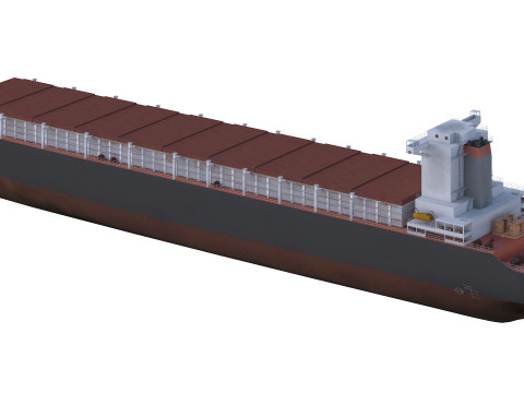 Tanker Cargo ship Low-poly AP 3D मॉडल