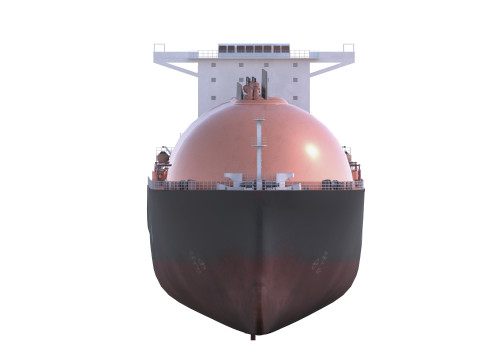 LNG Tanker Cargo Tanker Gas Carrier ship Modelo 3D