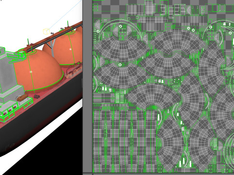 LNG Tanker Cargo Tanker Gas Carrier ship Modelo 3D