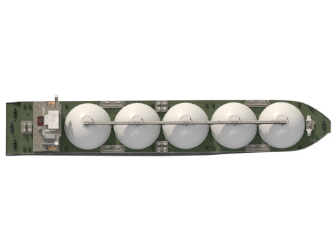 LNG Tanker Cargo Gas Carrier ship 3D Model