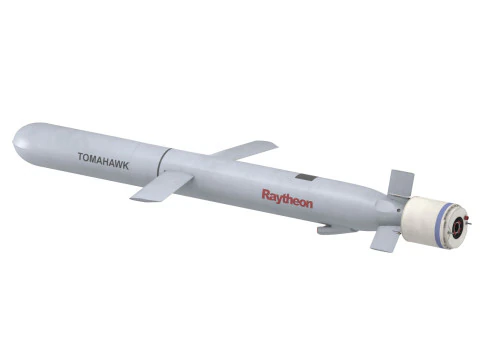Tomahawk Land Attack Cruise Missile Rocket Block V 3D Model