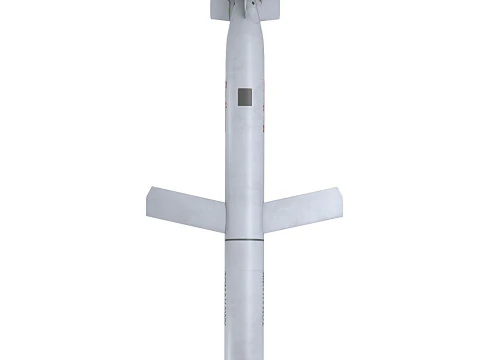 Tomahawk Land Attack Cruise Missile Rocket Block V 3D Model