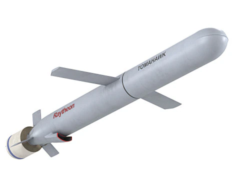 Tomahawk Land Attack Cruise Missile Rocket Block V 3D Model