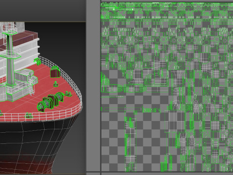 कार्गो कंटेनर जहाज विस्तृत लोपोली 082 एपी 3D मॉडल