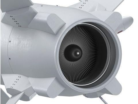 Oekraïense marineraket Neptunus-D RK360L 3D Model