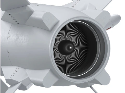 Ukrainian Naval Missile Neptune-D RK360L 3D Model