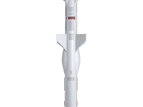 Ukrainian Naval Missile Neptune-D RK360L 3D Model