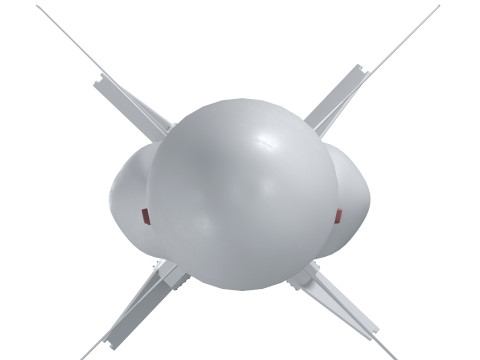 Oekraïense marineraket Neptunus-D RK360L 3D Model