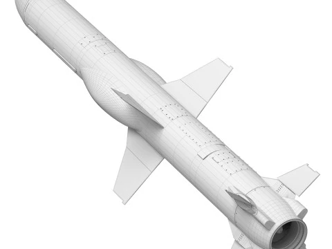 Ukrainian Naval Missile Neptune-D RK360L 3D Model