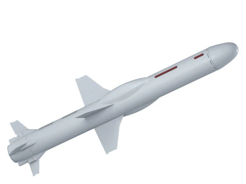 Ukrainian Naval Missile Neptune-D RK360L 3D Model