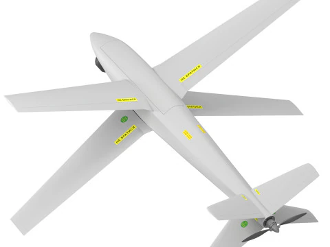 Ukrainian RAM-2X kamikaze drone 3D Model