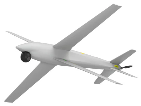 Ukrainian RAM-2X kamikaze drone 3D Model