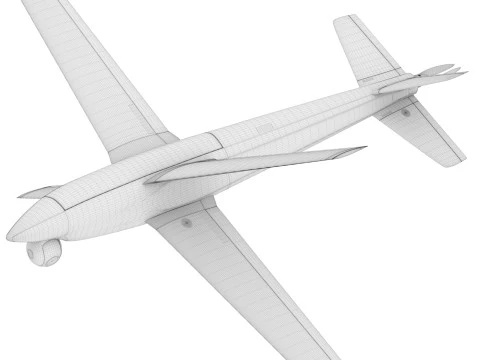 Ukrainian RAM-2X kamikaze drone 3D Model