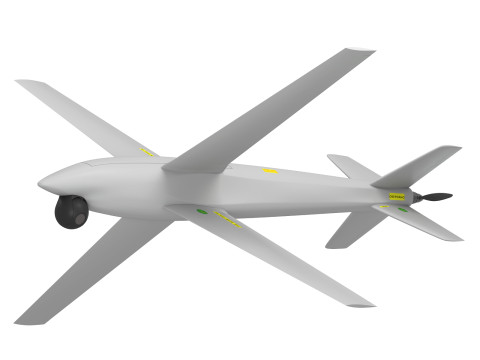 乌克兰RAM-2X神风特攻队无人机 3D 模型