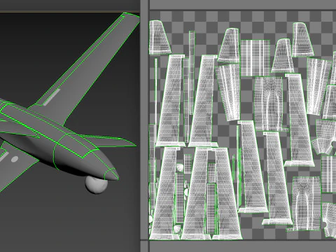 Ukrainian RAM-2X kamikaze drone 3D Model