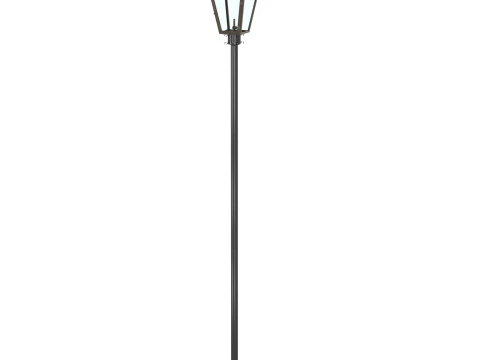 French Quarter Post Mount Gas Lantern 3D Model