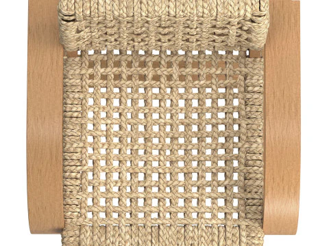 Bali Chair U shaped Light Oak 3D Model