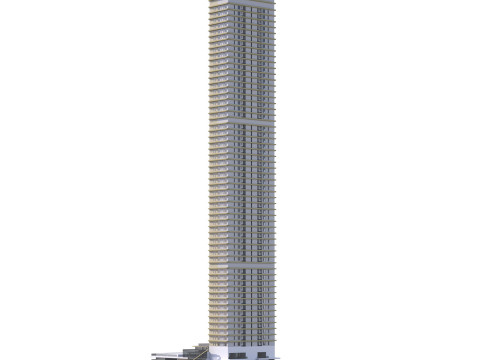 Generic High Rise building for exterior city scene 3D Model