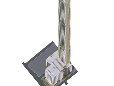 Generic High Rise building for exterior city scene 3D Model
