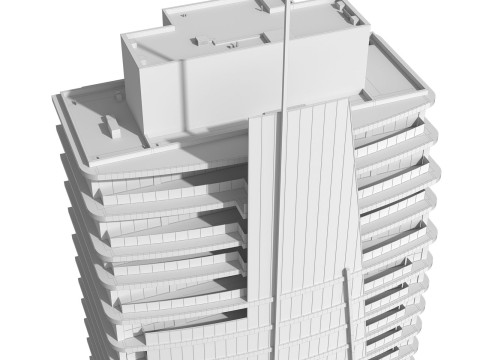 Generic High Rise building for exterior city scene 3D Model