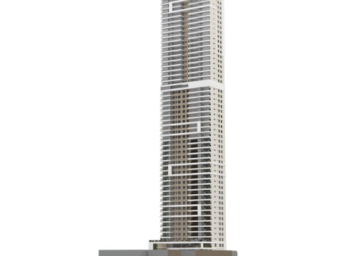 Ogólny budynek wysokościowy dla sceny zewnętrznej Model 3D