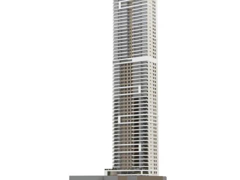 Edificio alto generico per scene esterne Modello 3D