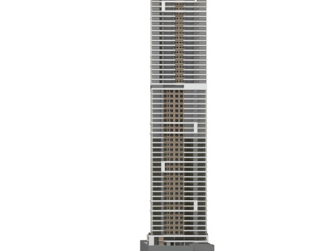 Ogólny budynek wysokościowy dla sceny zewnętrznej Model 3D