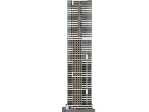 Edificio alto generico per scene esterne Modello 3D