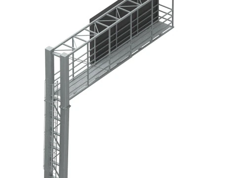 Tabella delle informazioni sui segnali del pannello principale delle infrastrutture stradali Modello 3D