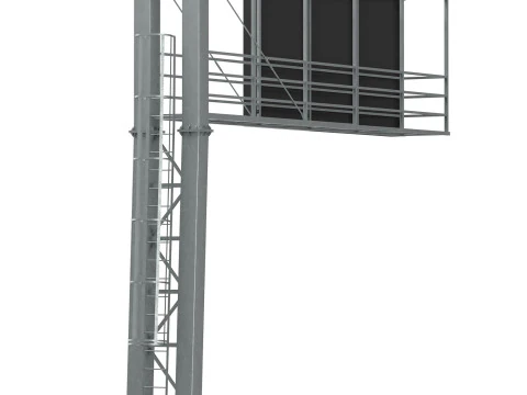 Tabella delle informazioni sui segnali del pannello principale delle infrastrutture stradali Modello 3D