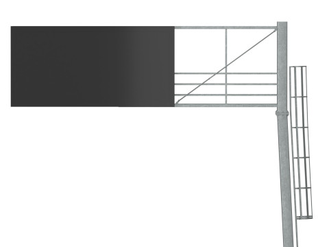 Tabel info tanda panel yang dipimpin infrastruktur jalan Model 3D